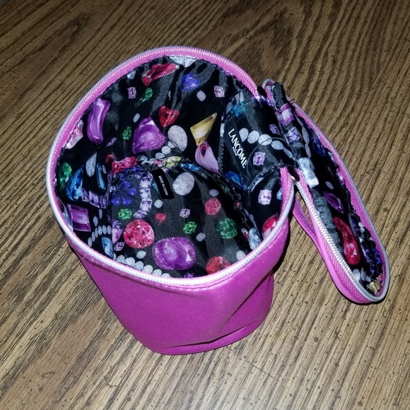 Lancôme New Purple Oval Ziparound Makeup Bag - Picture 3 of 7